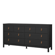 Barcelona Double Dresser 4+4 Drawers – Matt Black – image 3