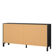 Barcelona Double Dresser 4+4 Drawers – Matt Black – image 4