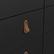 Barcelona Double Dresser 4+4 Drawers – Matt Black – image 9
