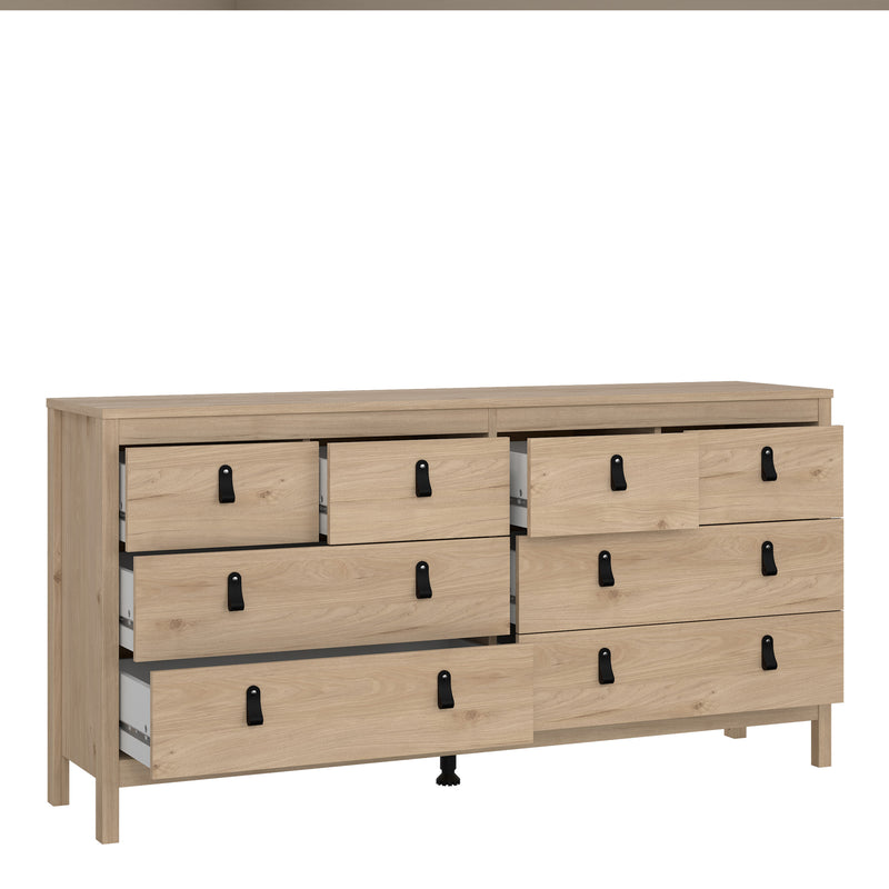Barcelona Double Dresser 4+4 Drawers – Hickory Oak – image 5