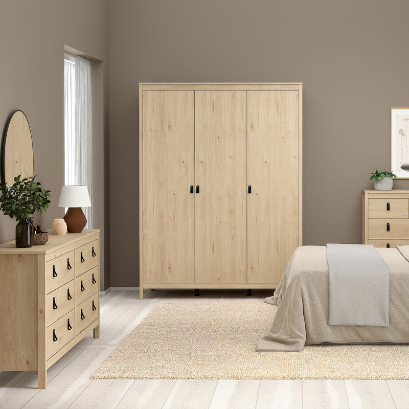 Barcelona Double Dresser 4+4 Drawers – Hickory Oak – image 6