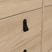 Barcelona Double Dresser 4+4 Drawers – Hickory Oak – image 8