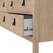 Barcelona Double Dresser 4+4 Drawers – Hickory Oak – image 9