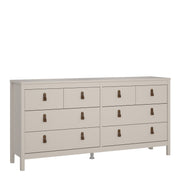 Barcelona Double Dresser 4+4 Drawers – Cashmere – image 1