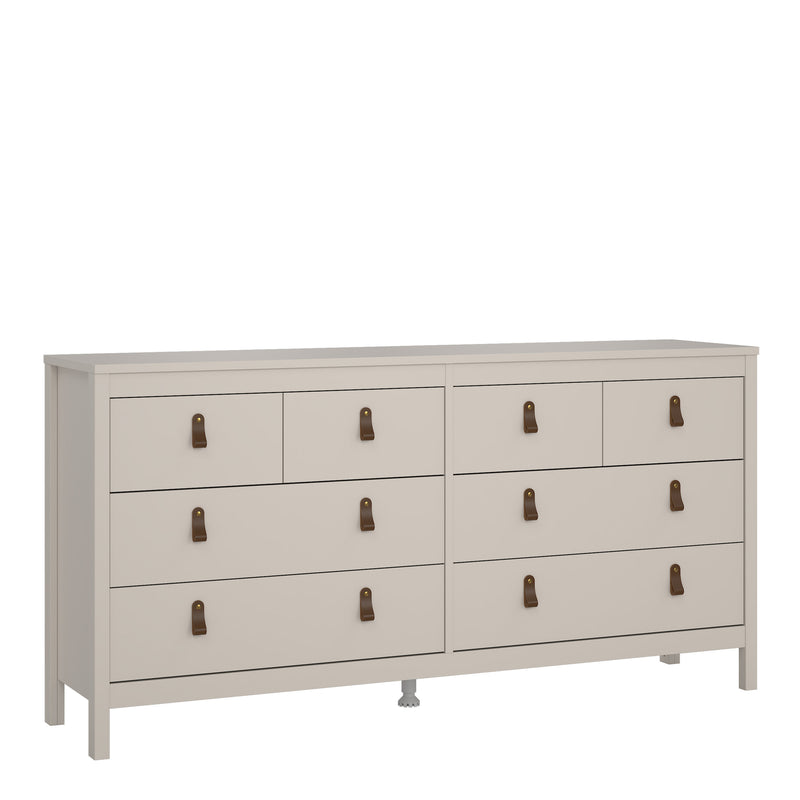 Barcelona Double Dresser 4+4 Drawers – Cashmere – image 1
