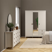 Barcelona Double Dresser 4+4 Drawers – Cashmere – image 7