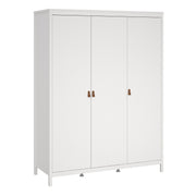 Barcelona Wardrobe with 3 Doors in Jackson – White – image 1