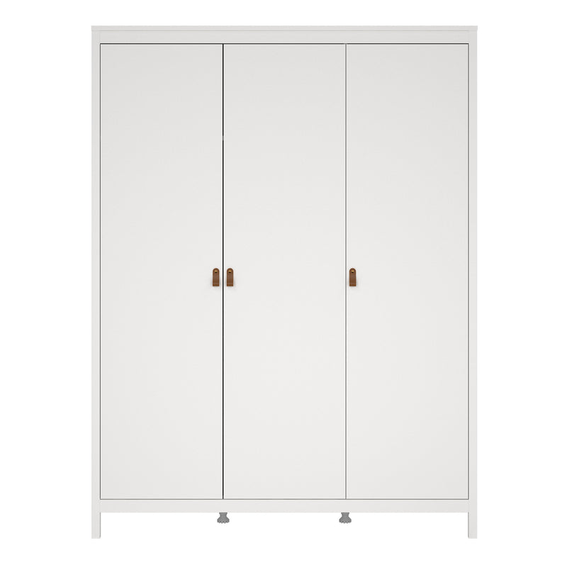 Barcelona Wardrobe with 3 Doors in Jackson – White – image 2