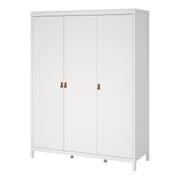 Barcelona Wardrobe with 3 Doors in Jackson – White – image 3