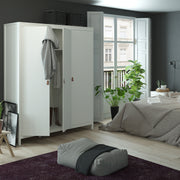 Barcelona Wardrobe with 3 Doors in Jackson – White – image 7
