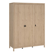 Barcelona Wardrobe with 3 Doors in Jackson – Hickory Oak – image 1