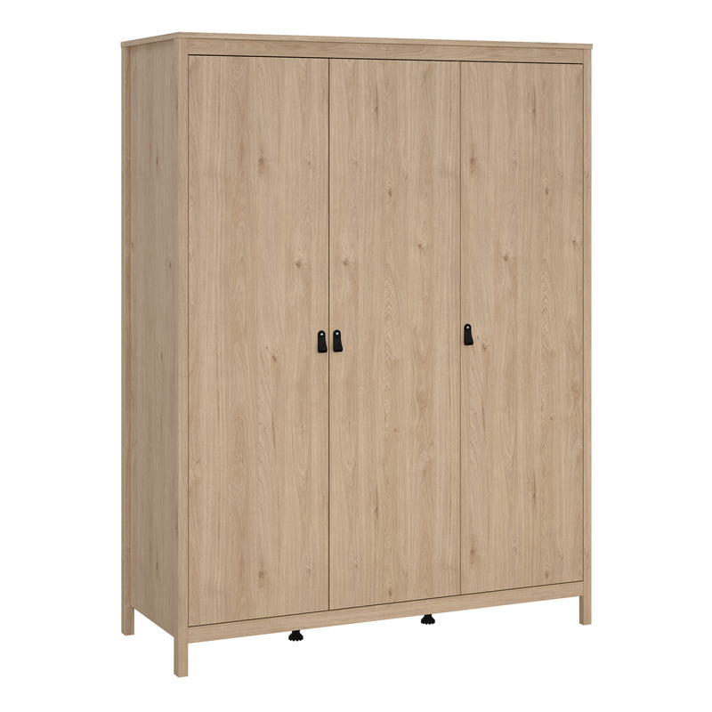 Barcelona Wardrobe with 3 Doors in Jackson – Hickory Oak – image 1
