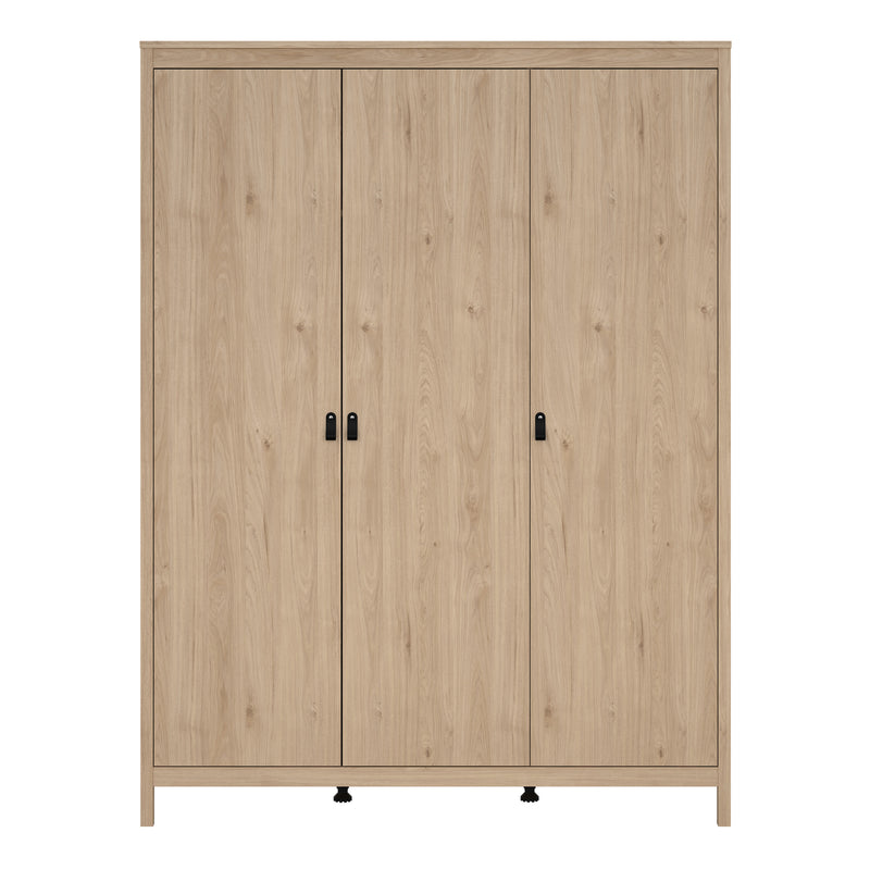 Barcelona Wardrobe with 3 Doors in Jackson – Hickory Oak – image 2