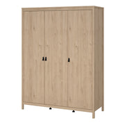 Barcelona Wardrobe with 3 Doors in Jackson – Hickory Oak – image 3