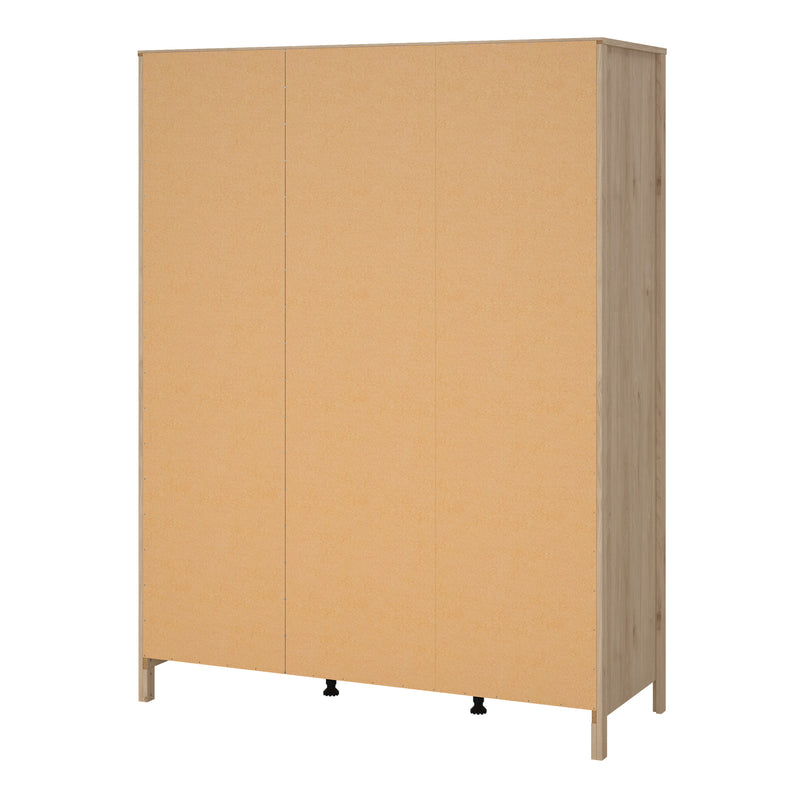 Barcelona Wardrobe with 3 Doors in Jackson – Hickory Oak – image 4