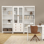 Barcelona China Cabinet 2 Doors with + 3 Drawers in Jackson – White – image 7
