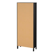 Barcelona China Cabinet 2 Doors with + 3 Drawers in Jackson – Matt Black – image 4