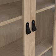 Barcelona China Cabinet 2 Doors with + 3 Drawers in Jackson – Hickory Oak – image 9