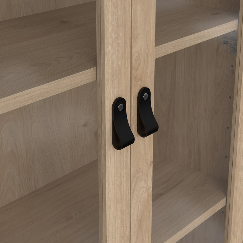 Barcelona China Cabinet 2 Doors with + 3 Drawers in Jackson – Hickory Oak – image 9