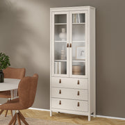 Barcelona China Cabinet 2 Doors with + 3 Drawers in Jackson – Cashmere – image 7