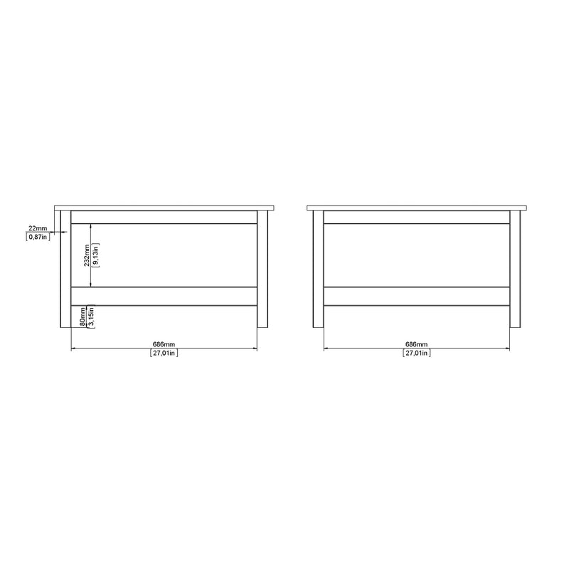 Barcelona Coffee Table in Jackson – White – image 8