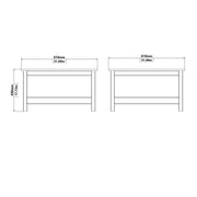 Barcelona Coffee Table in Jackson – White – image 9