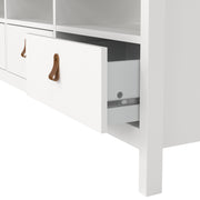 Barcelona TV Unit 3 Drawers – White – image 7