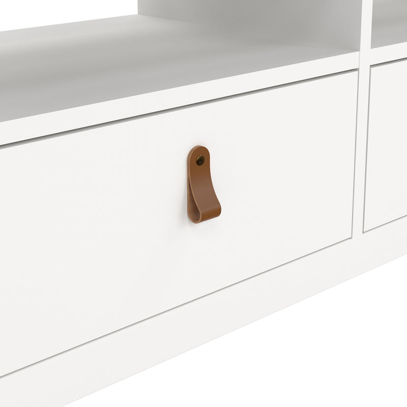 Barcelona TV Unit 3 Drawers – White – image 8