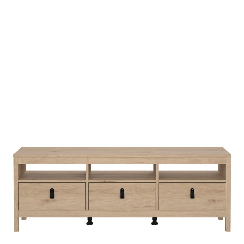 Barcelona TV Unit 3 Drawers – Hickory Oak – image 2