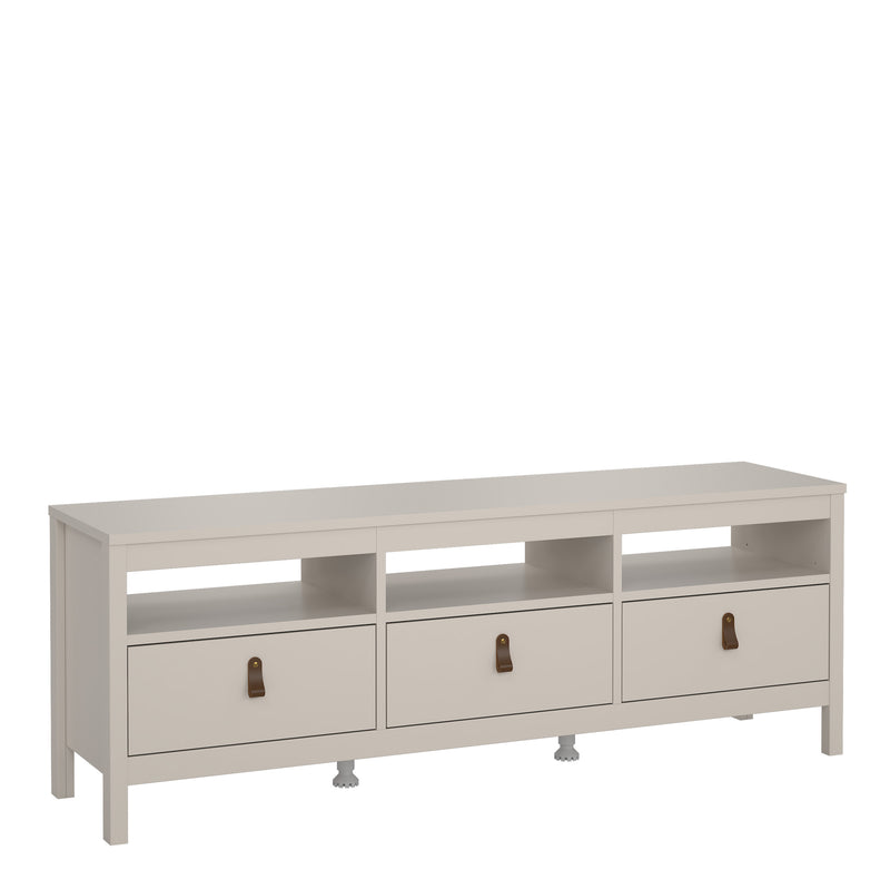 Barcelona TV Unit 3 Drawers – Cashmere – image 1