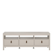 Barcelona TV Unit 3 Drawers – Cashmere – image 3
