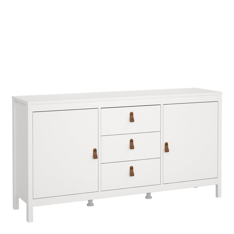 Barcelona Sideboard 2 Doors + 3 Drawers – White – image 1