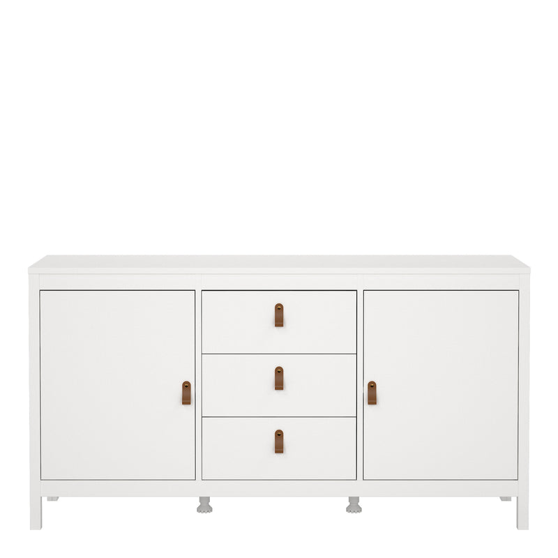 Barcelona Sideboard 2 Doors + 3 Drawers – White – image 2