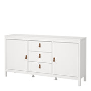 Barcelona Sideboard 2 Doors + 3 Drawers – White – image 3