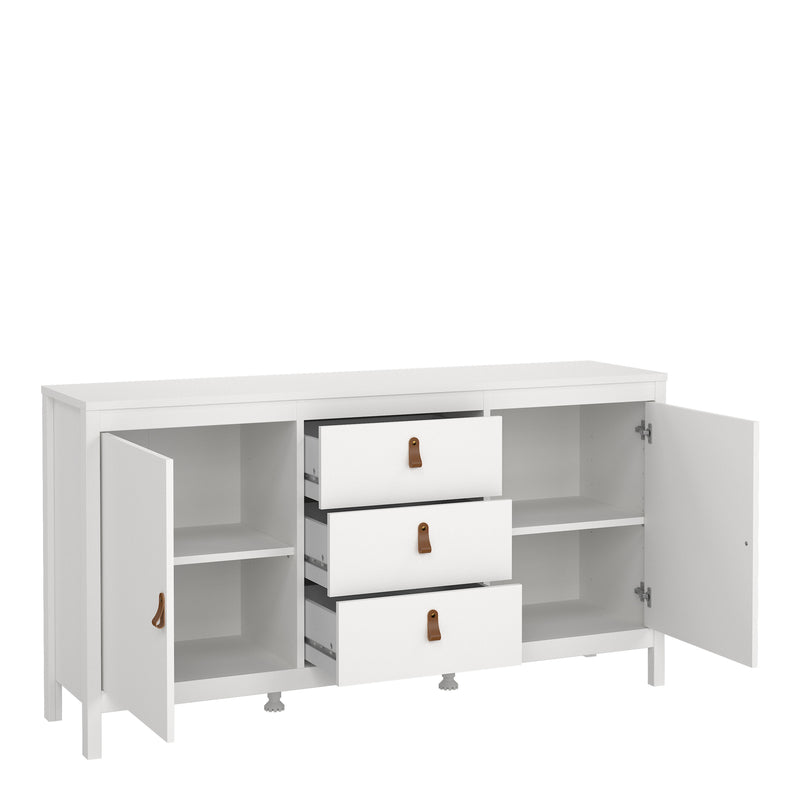 Barcelona Sideboard 2 Doors + 3 Drawers – White – image 4