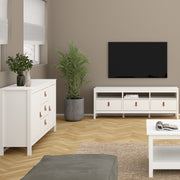 Barcelona Sideboard 2 Doors + 3 Drawers – White – image 5