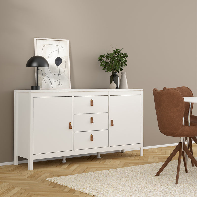 Barcelona Sideboard 2 Doors + 3 Drawers – White – image 6