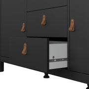 Barcelona Sideboard 2 Doors + 3 Drawers – Matt Black – image 8