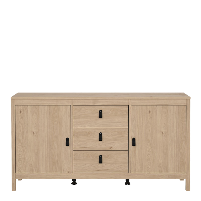 Barcelona Sideboard 2 Doors + 3 Drawers – Hickory Oak – image 2