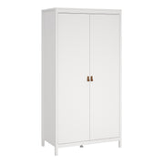 Barcelona Wardrobe with 2 Doors in Jackson – White – image 1