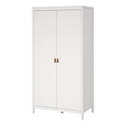 Barcelona Wardrobe with 2 Doors in Jackson – White – image 3