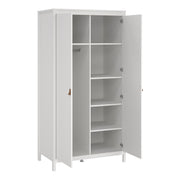 Barcelona Wardrobe with 2 Doors in Jackson – White – image 5