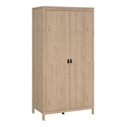Barcelona Wardrobe with 2 Doors in Jackson – Hickory Oak – image 1
