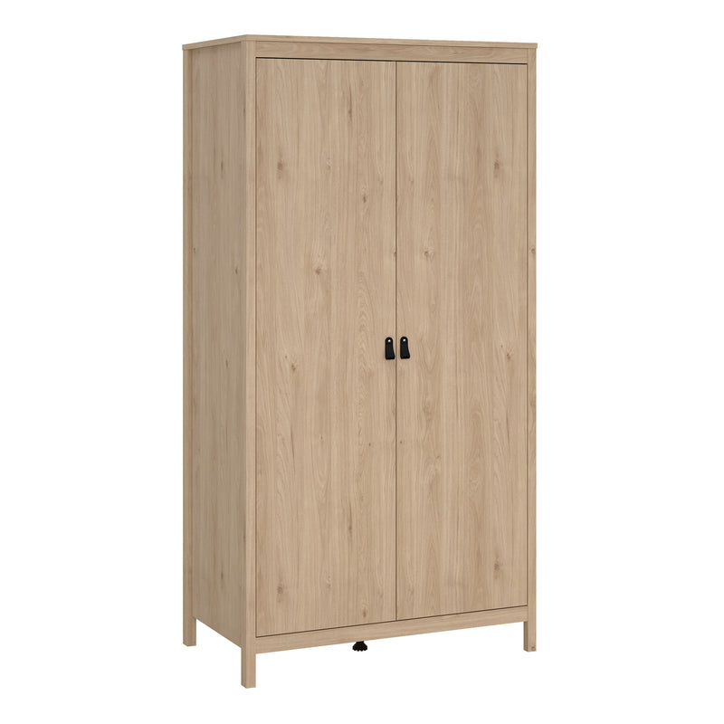 Barcelona Wardrobe with 2 Doors in Jackson – Hickory Oak – image 1