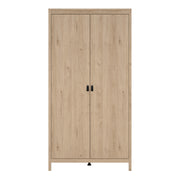 Barcelona Wardrobe with 2 Doors in Jackson – Hickory Oak – image 2