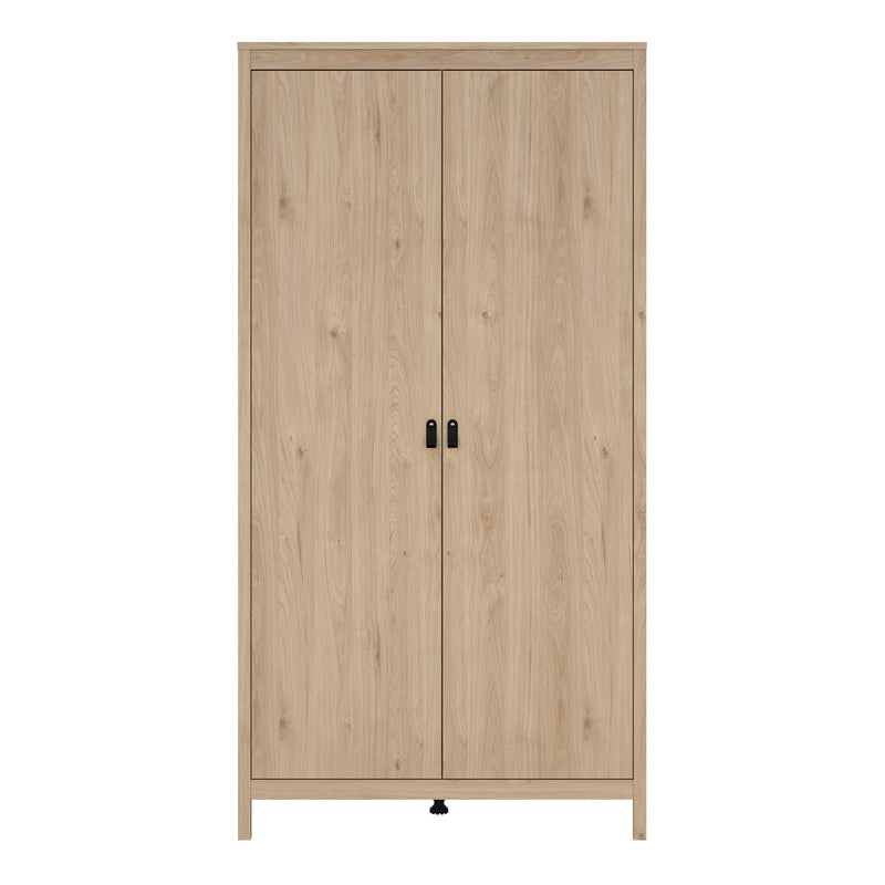 Barcelona Wardrobe with 2 Doors in Jackson – Hickory Oak – image 2