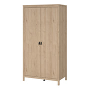 Barcelona Wardrobe with 2 Doors in Jackson – Hickory Oak – image 3