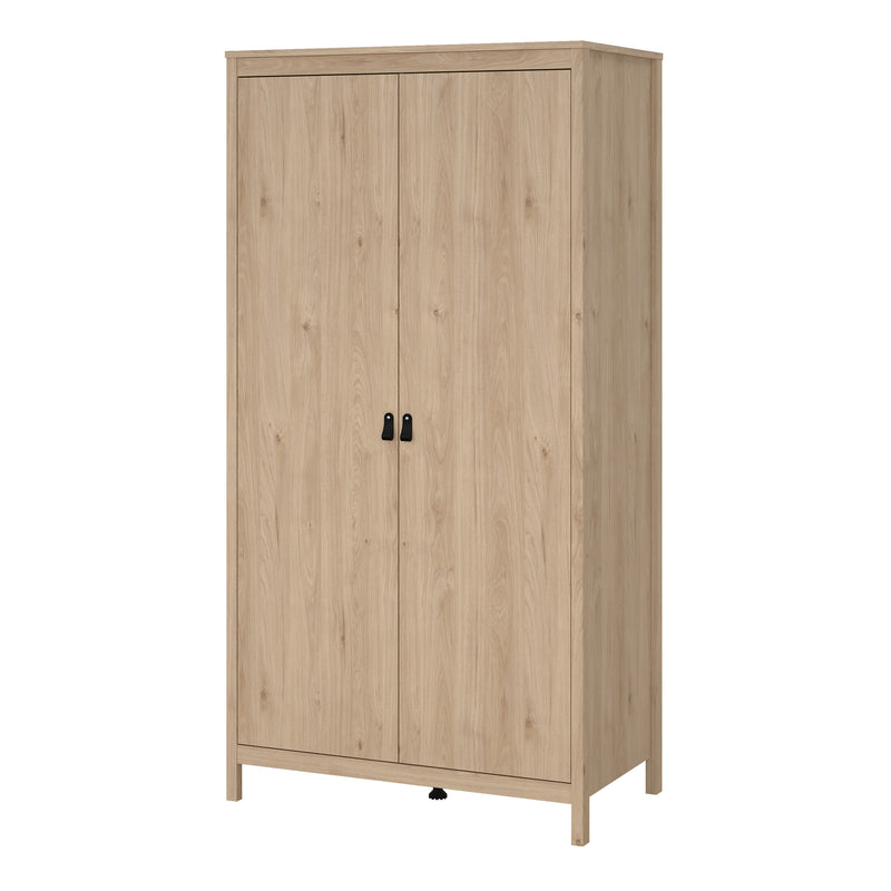 Barcelona Wardrobe with 2 Doors in Jackson – Hickory Oak – image 3