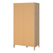 Barcelona Wardrobe with 2 Doors in Jackson – Hickory Oak – image 4