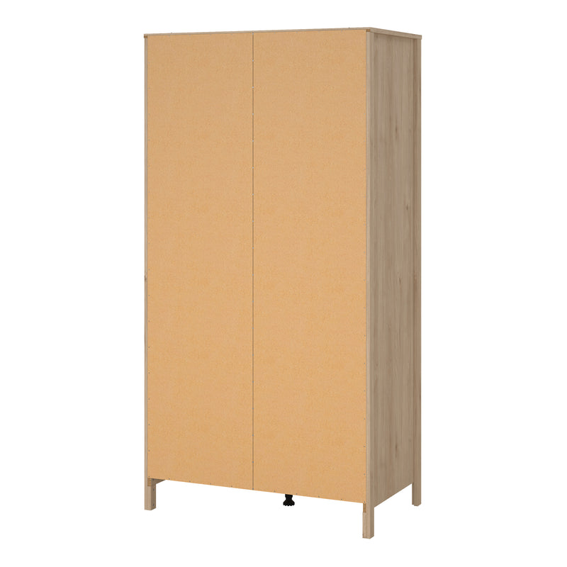 Barcelona Wardrobe with 2 Doors in Jackson – Hickory Oak – image 4